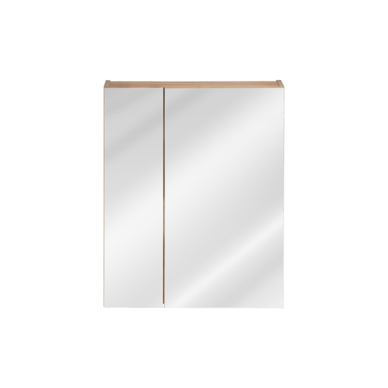 Medinis veidrodis-spintelė, modernaus dizaino, rudos spalvos