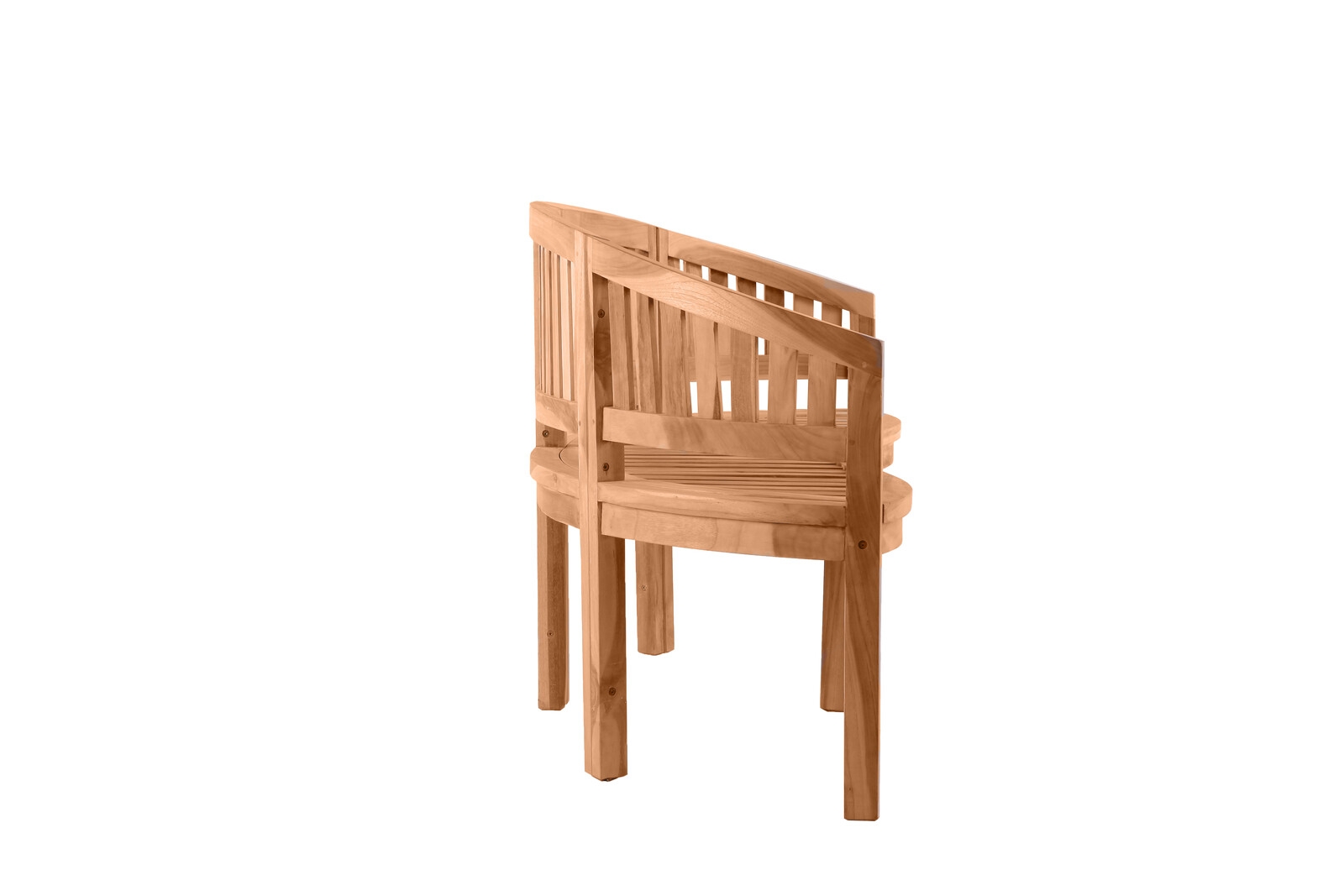 medžio spalvos lauko suolas, suolas su porankiais, medžio spalvos