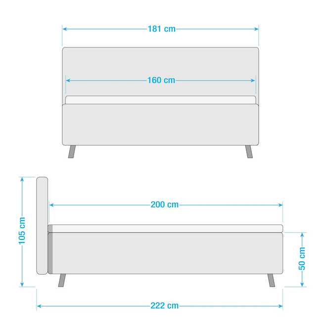 Lova 160/180 cm LOTTI