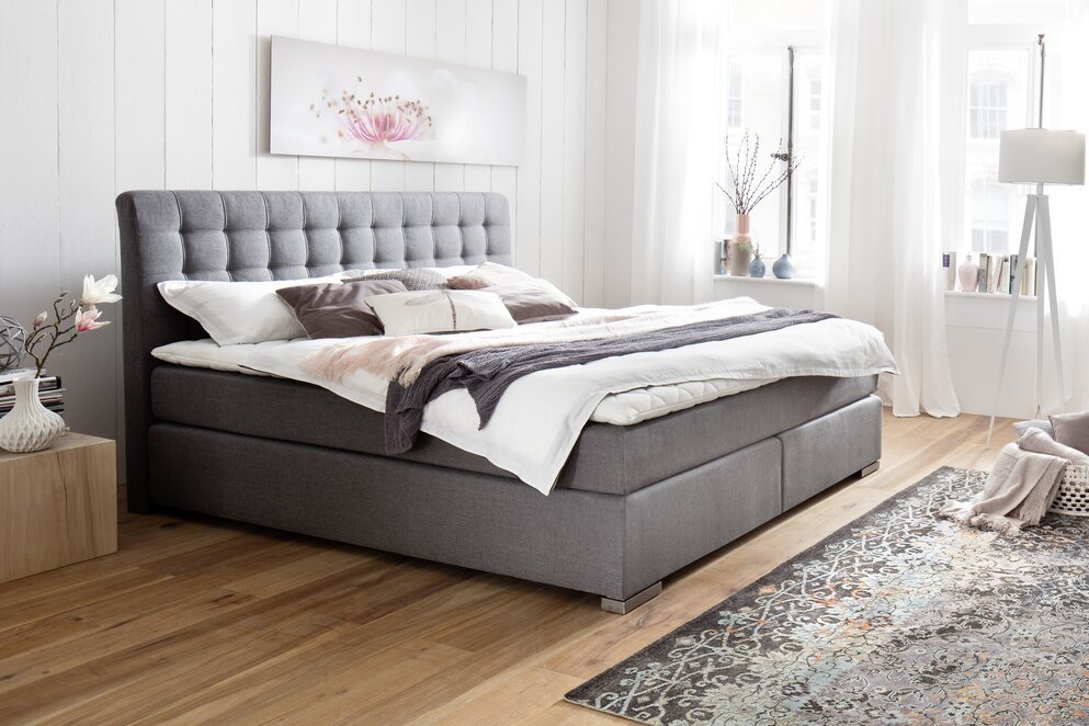 Modernaus dizaino lova, 180 cm, Continental/boxspring