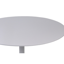 futuristinio stiliaus stalas, baltos spalvos, elegantiškas