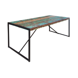 BALI stiliaus stalas, 140cm, spalvotas