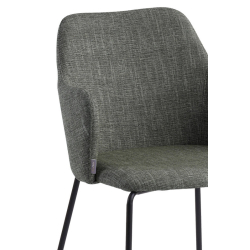 moderni kėdė, su porankiaism, juodomis metalinėmis kojelėmis