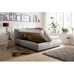180 cm lova, prabangaus dizaino, grotelėmis ir ventiliuojama patalynės dėže