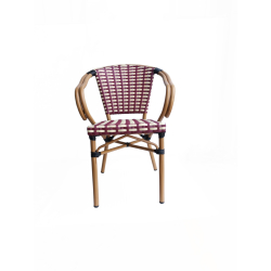 aliuminio rėmo kėdė, medinė, lauko kėdė