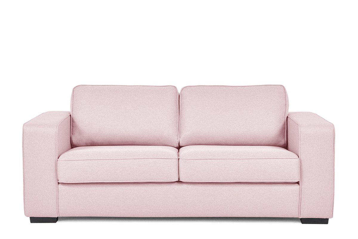 Sofa BINU, rožinė, 199x94x87 cm