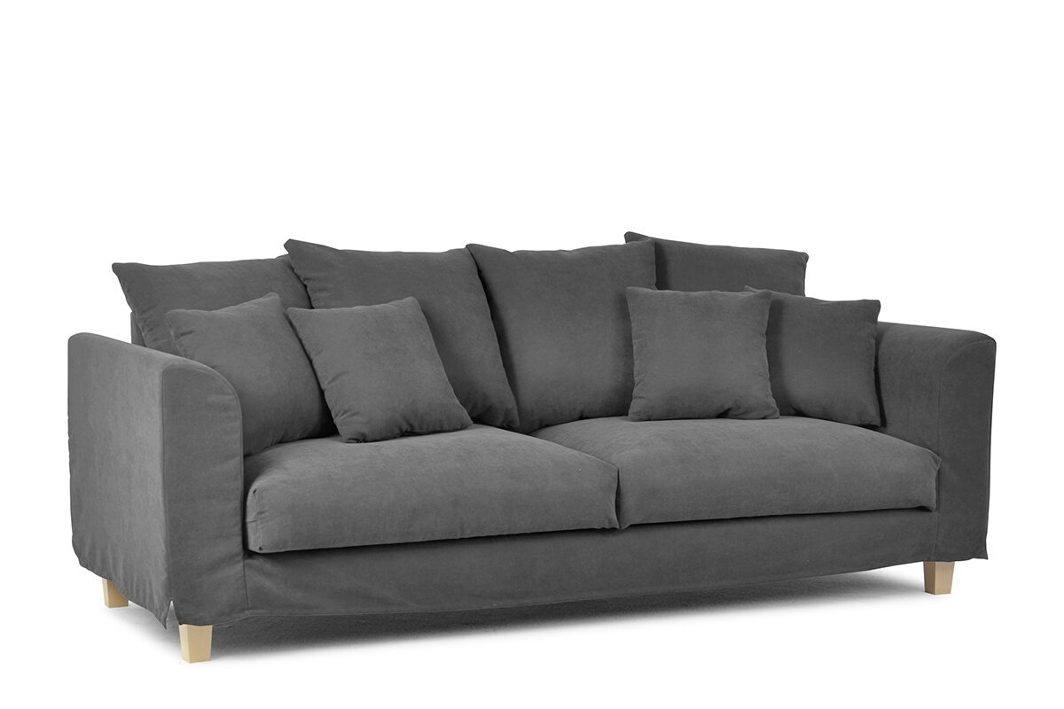 Sofa BRYO, tamsiai pilka, 215x93x90 cm