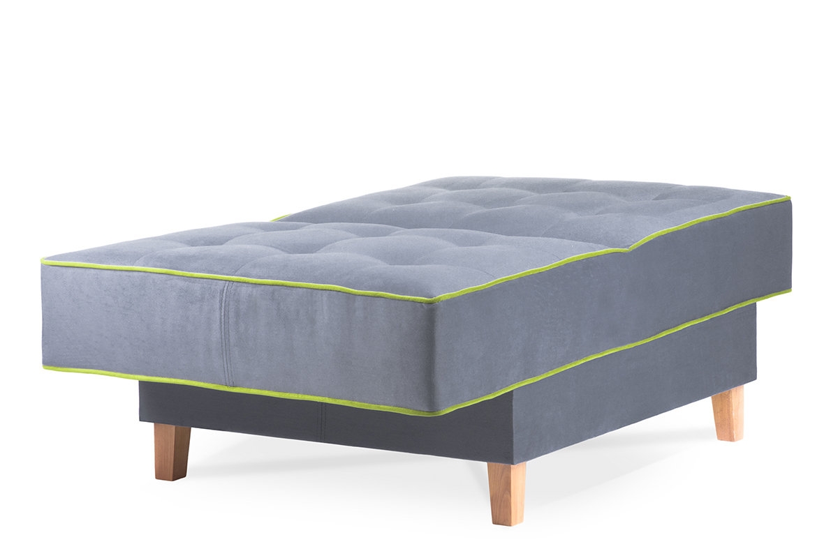 Fotelis DOZ, pilkas/žalias, 80x93x85 cm