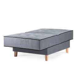 Fotelis DOZ, pilkas/juodas, 80x93x85 cm