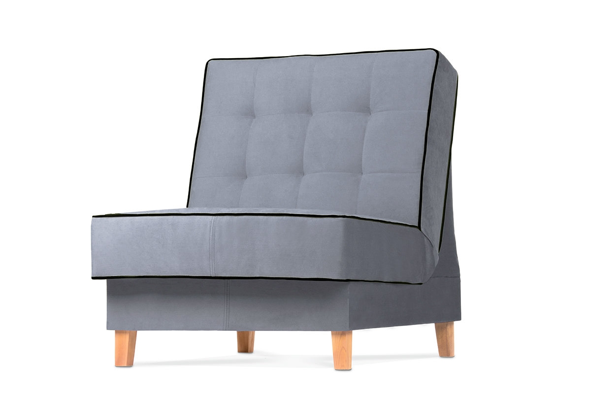 Fotelis DOZ, pilkas/juodas, 80x93x85 cm