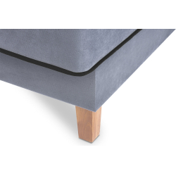 Fotelis DOZ, pilkas/juodas, 80x93x85 cm