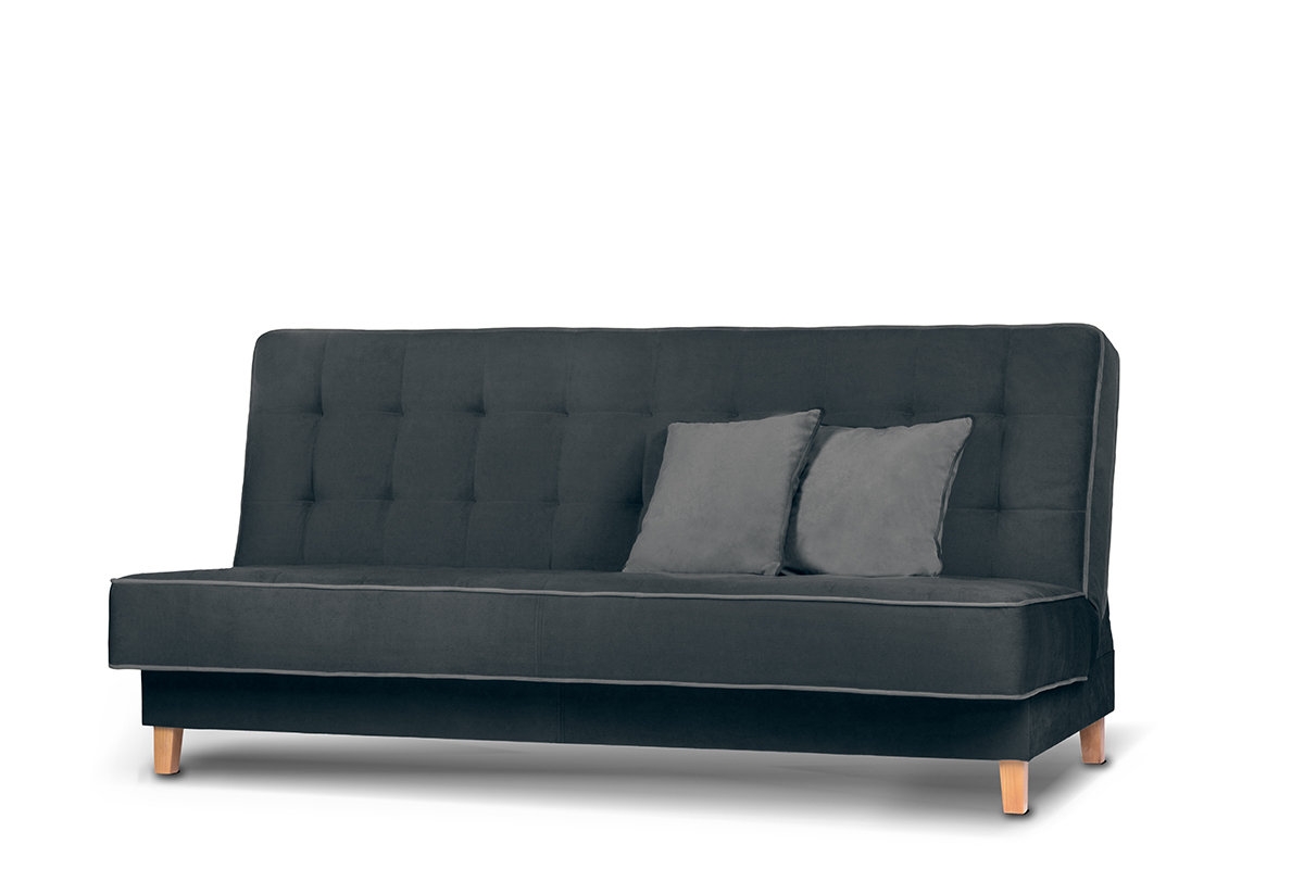 Sofa DOZ, juoda/pilka, 198x93x85 cm
