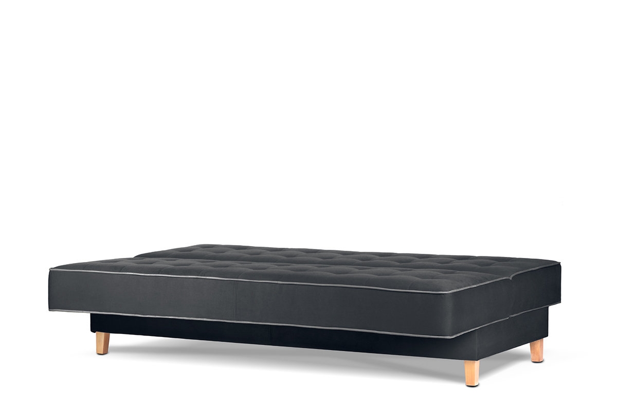 Sofa DOZ, juoda/pilka, 198x93x85 cm