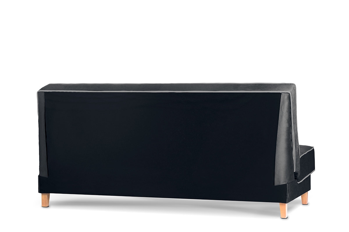 Sofa DOZ, juoda/pilka, 198x93x85 cm