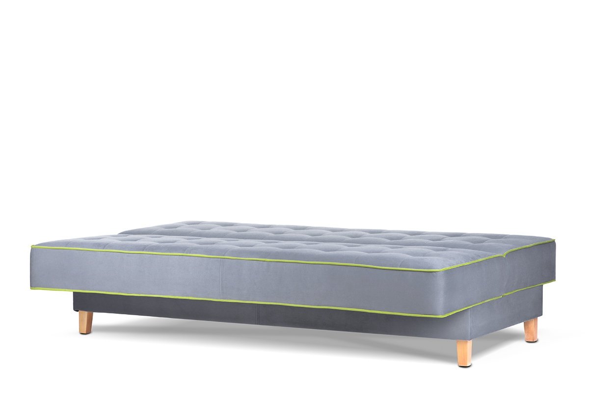 Sofa DOZ, pilka/žalia, 198x93x85 cm