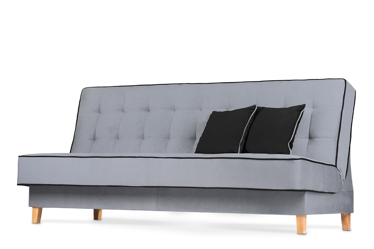 Sofa DOZ, pilka/juoda, 198x93x85 cm