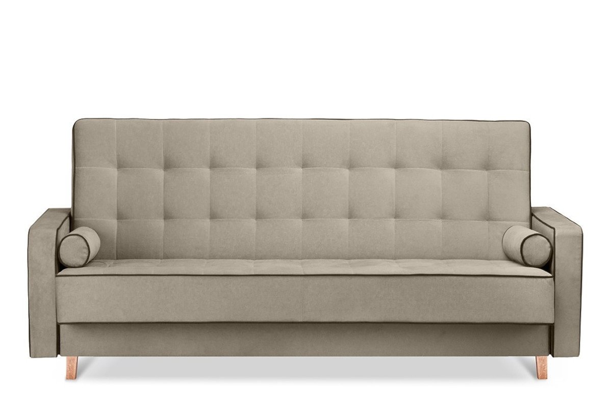 Sofa DOZ, smėlio/ruda, 223x93x85 cm