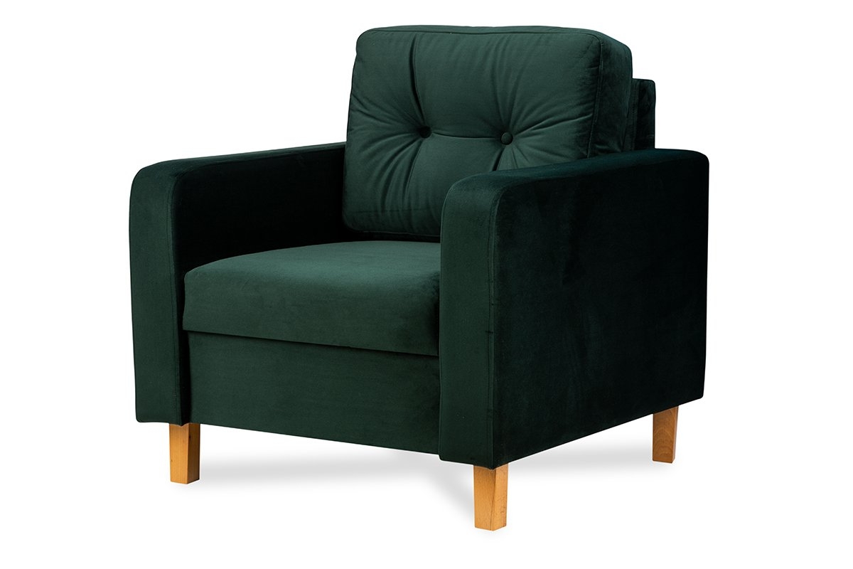 Fotelis ERIS, žalias, 80x75x75 cm