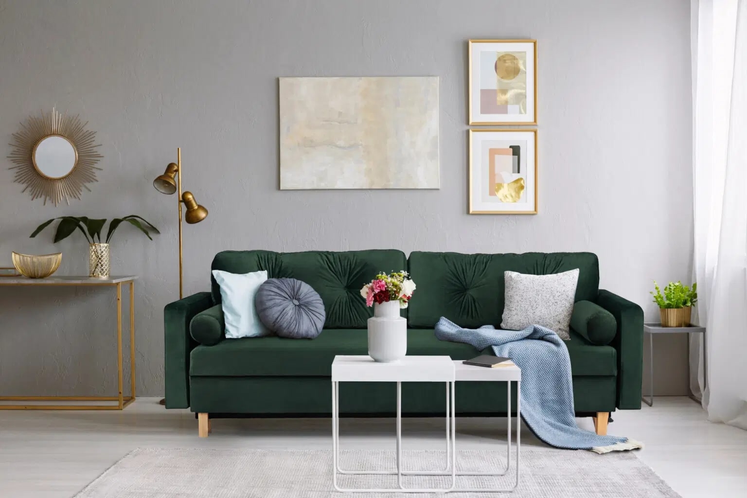 Sofa ERIS, žalia, 230x100x80 cm