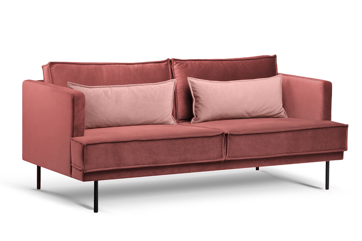 Sofa GANZ, rožinė, 196x92x84 cm