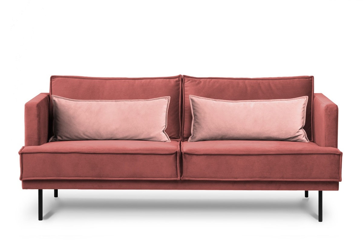 Sofa GANZ, rožinė, 196x92x84 cm