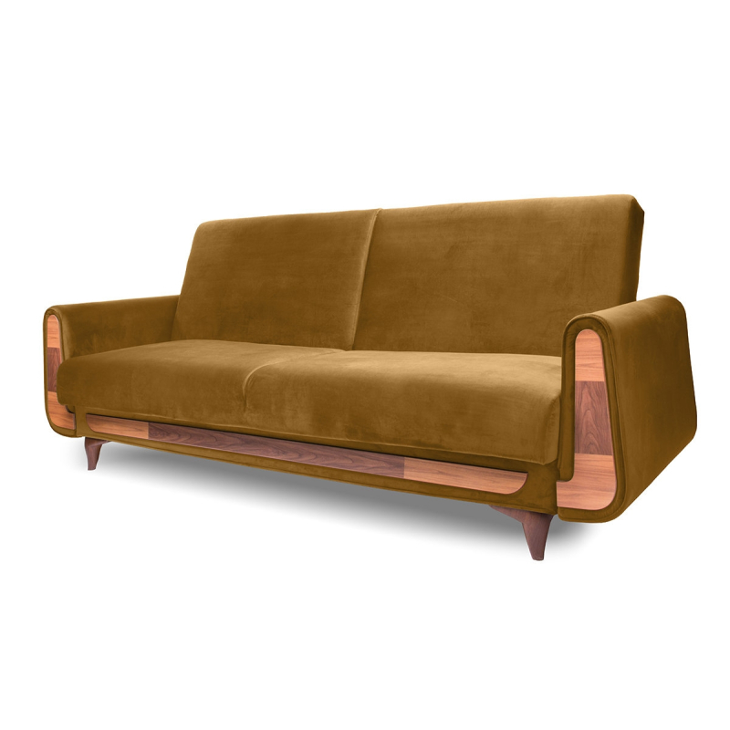 Sofa GUSTA, ruda, 230x98x98 cm