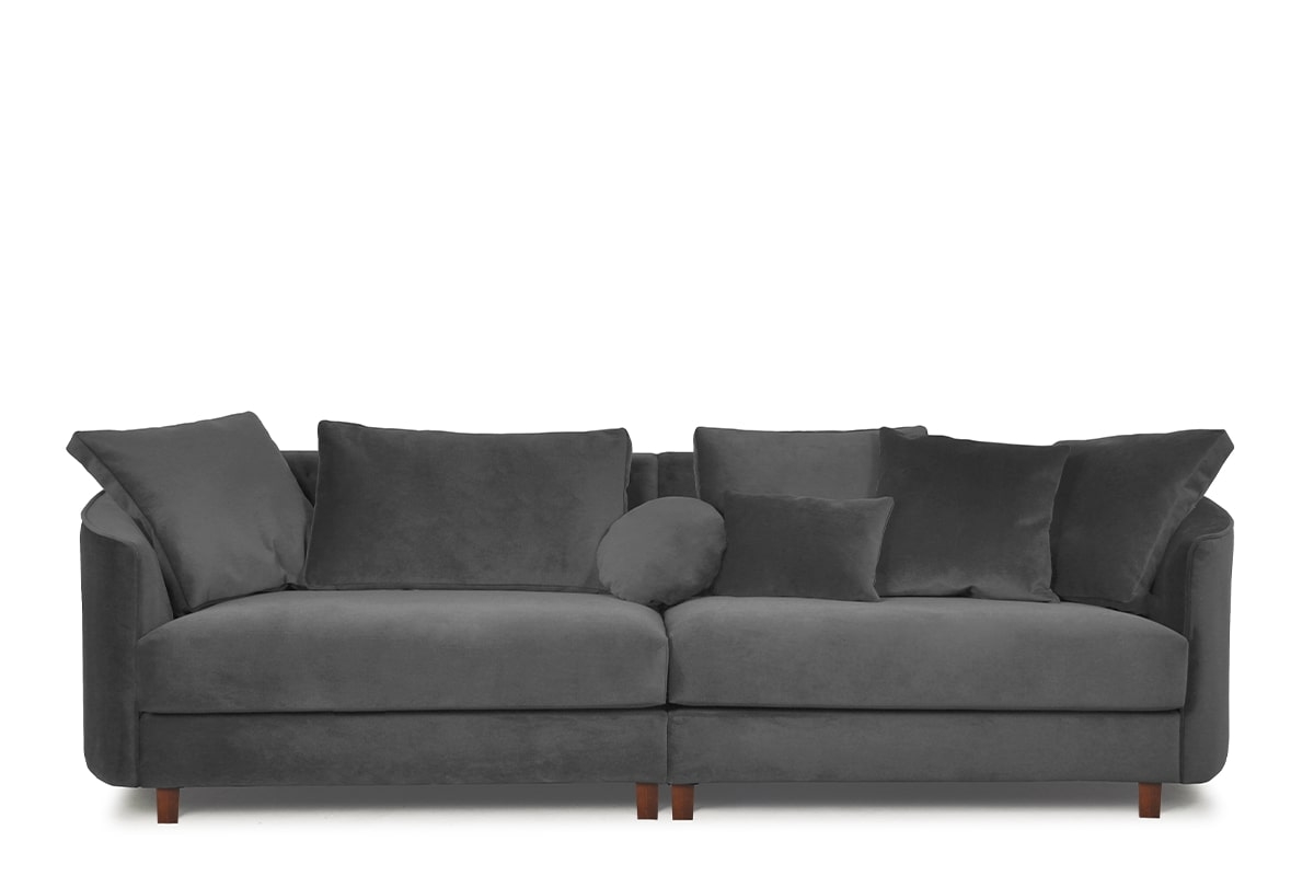 Sofa JUNA, pilka, 268x102x89 cm