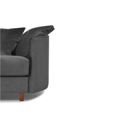 Sofa JUNA, pilka, 268x102x89 cm