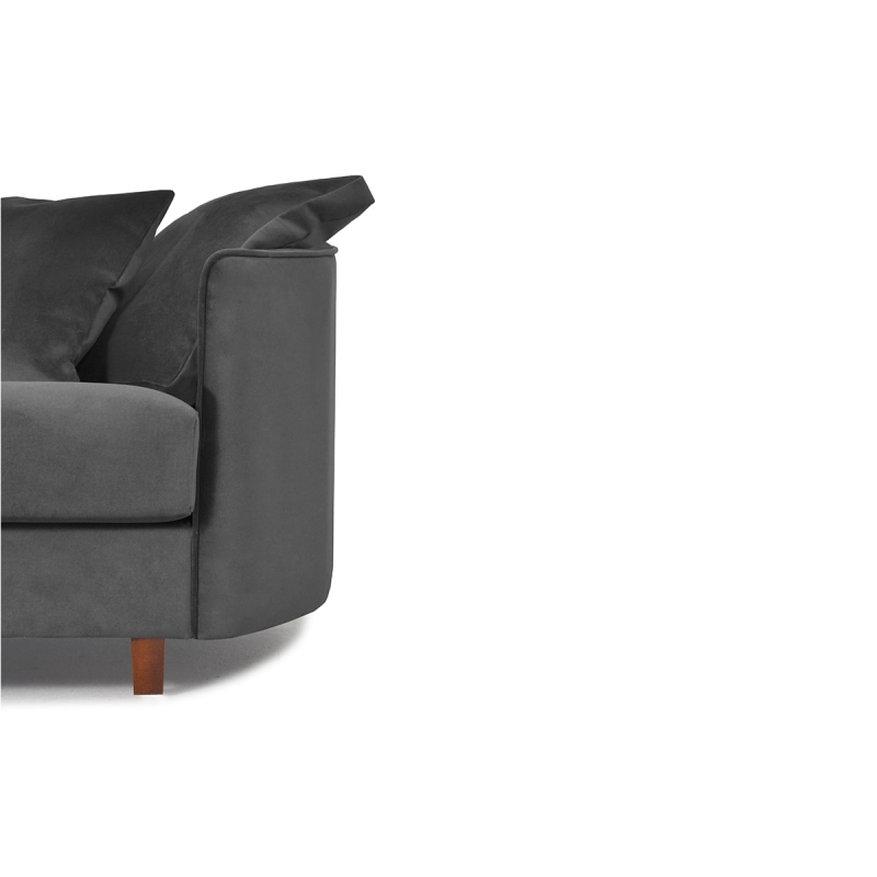 Sofa JUNA, pilka, 268x102x89 cm