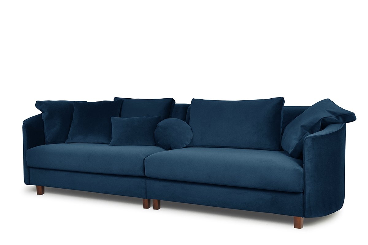 Sofa JUNA, mėlyna, 268x102x89 cm