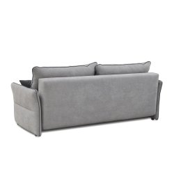 Sofa JUSTA, pilka, 222x98x94 cm