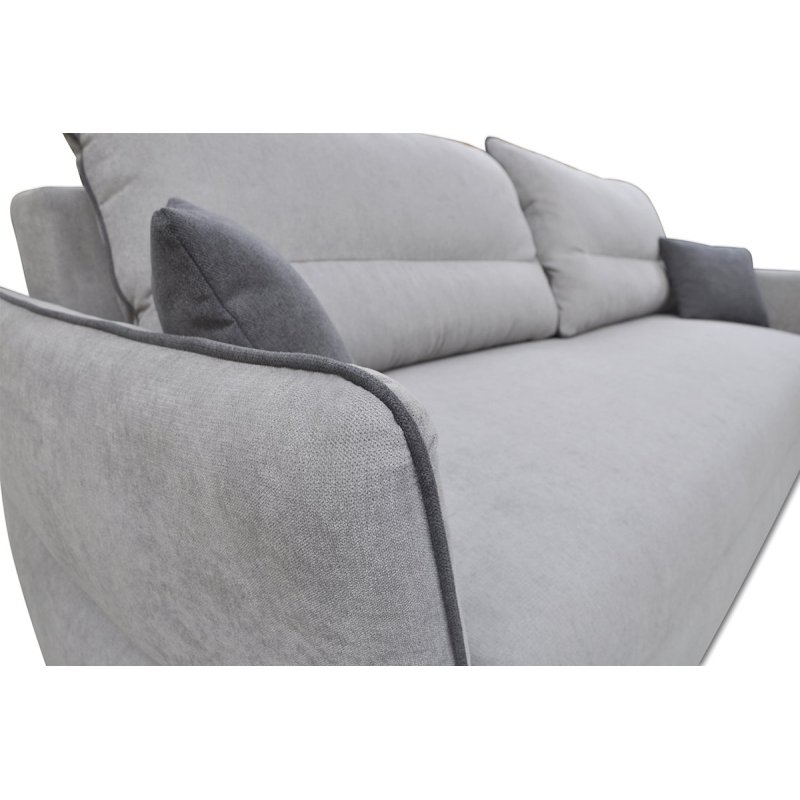 Sofa JUSTA, pilka, 222x98x94 cm