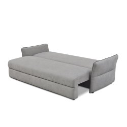 Sofa JUSTA, pilka, 222x98x94 cm