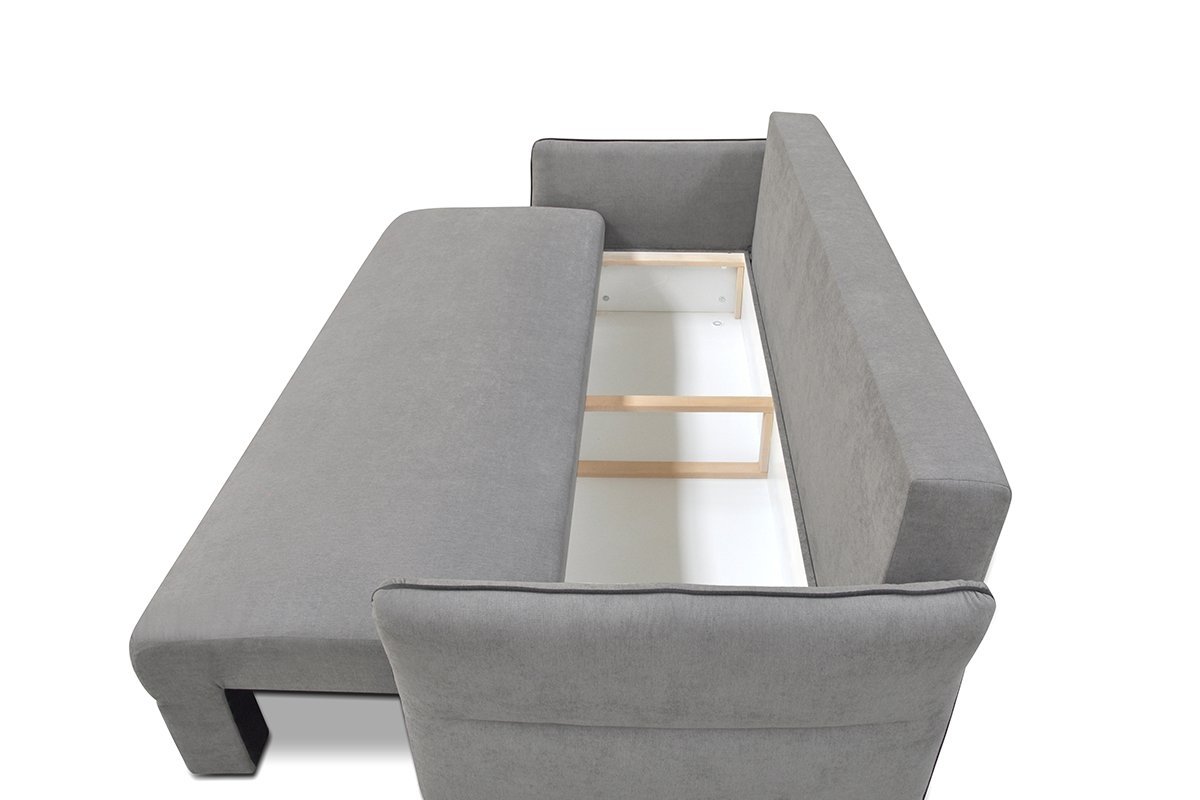 Sofa JUSTA, pilka, 222x98x94 cm