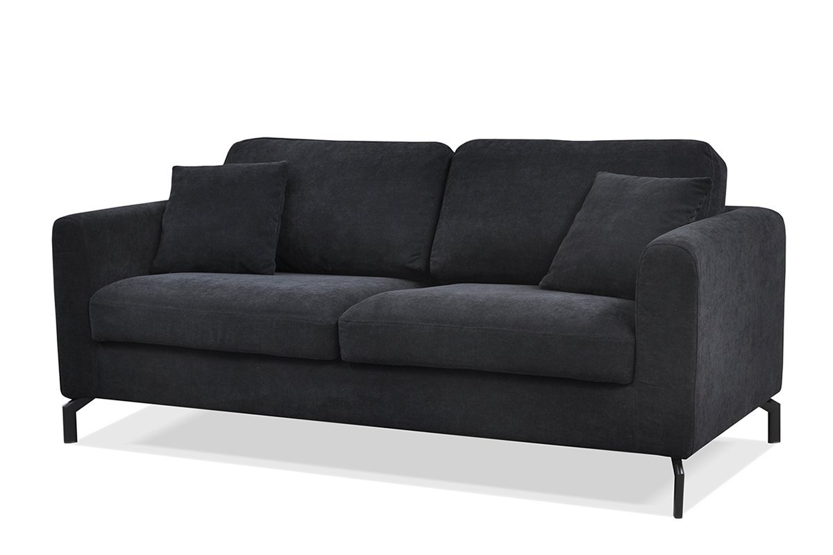 Sofa KAPA, juoda, 190x88x85 cm