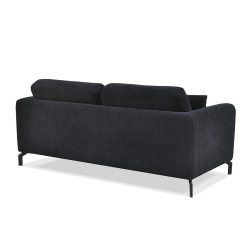 Sofa KAPA, juoda, 190x88x85 cm