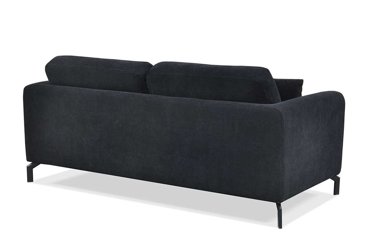 Sofa KAPA, juoda, 190x88x85 cm