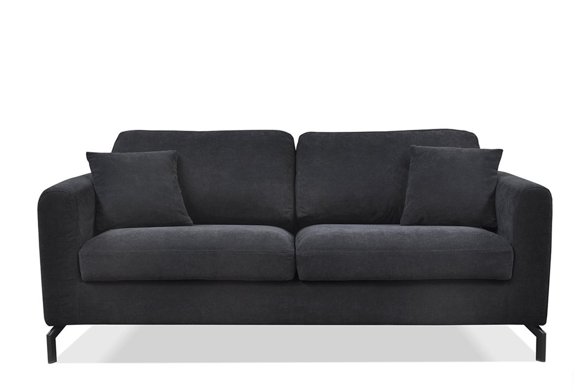 Sofa KAPA, juoda, 190x88x85 cm