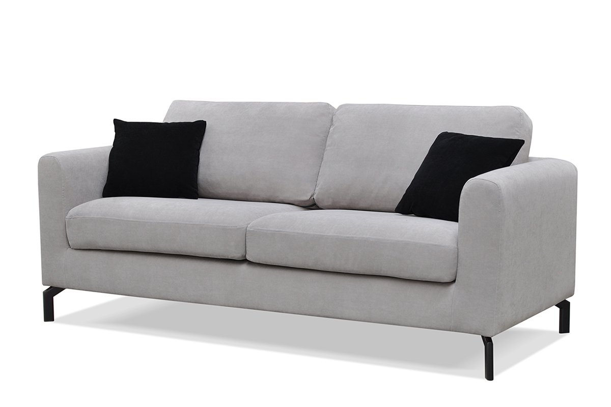 Sofa KAPA, šviesiai pilka, 190x88x85 cm