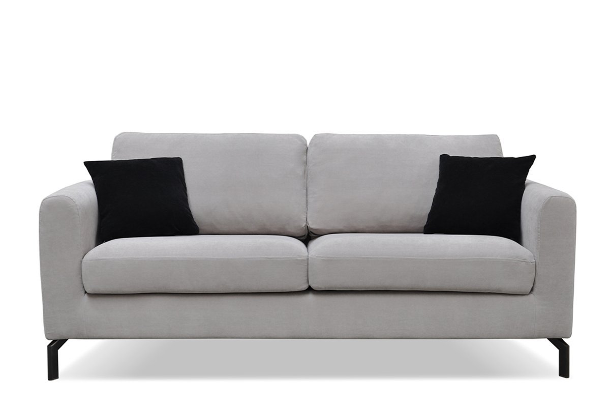 Sofa KAPA, šviesiai pilka, 190x88x85 cm