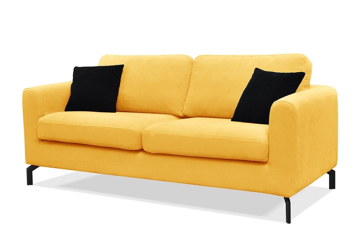 Sofa KAPA, geltona, 190x88x85 cm