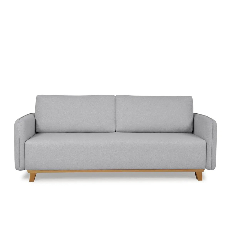Sofa MARI, šviesiai pilka, 224x93x92 cm