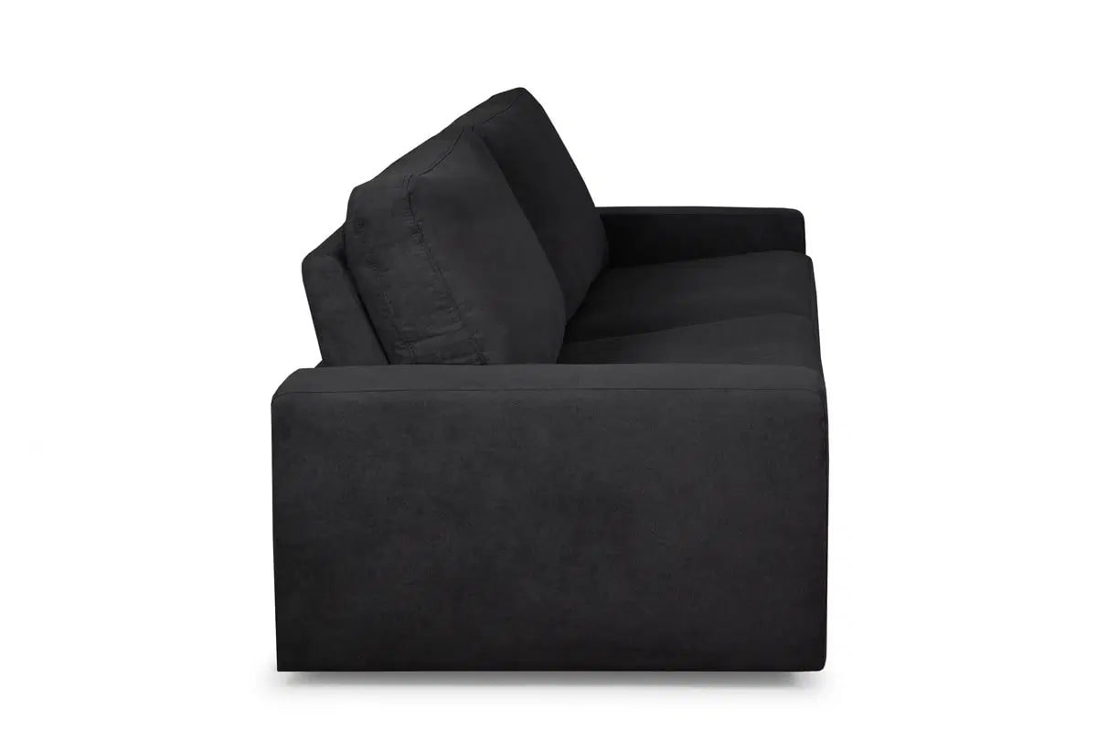 Sofa MENO, juoda, 195x100x90 cm