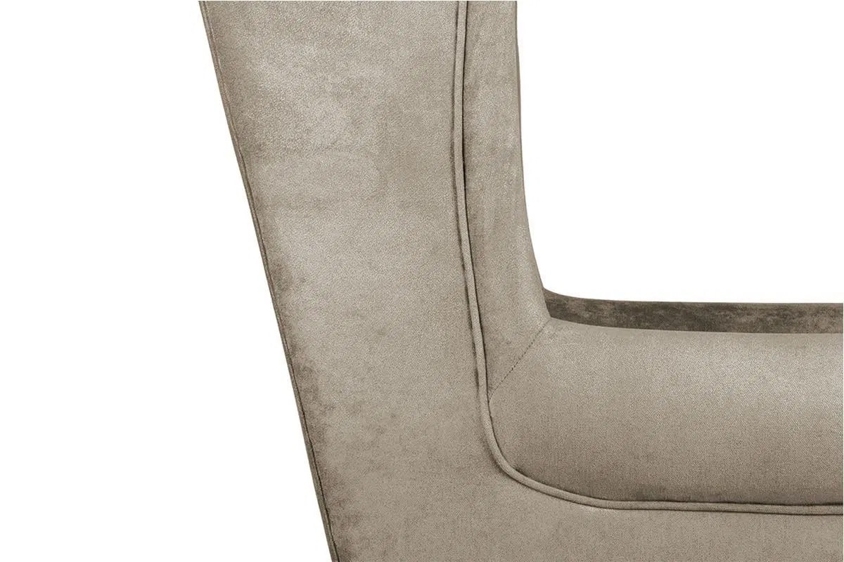 Fotelis MILE, smėlio/medžio, 82x97x105 cm