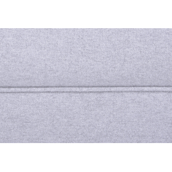 Pufas MILE, šviesiai pilkas/juodas, 51x36x42 cm