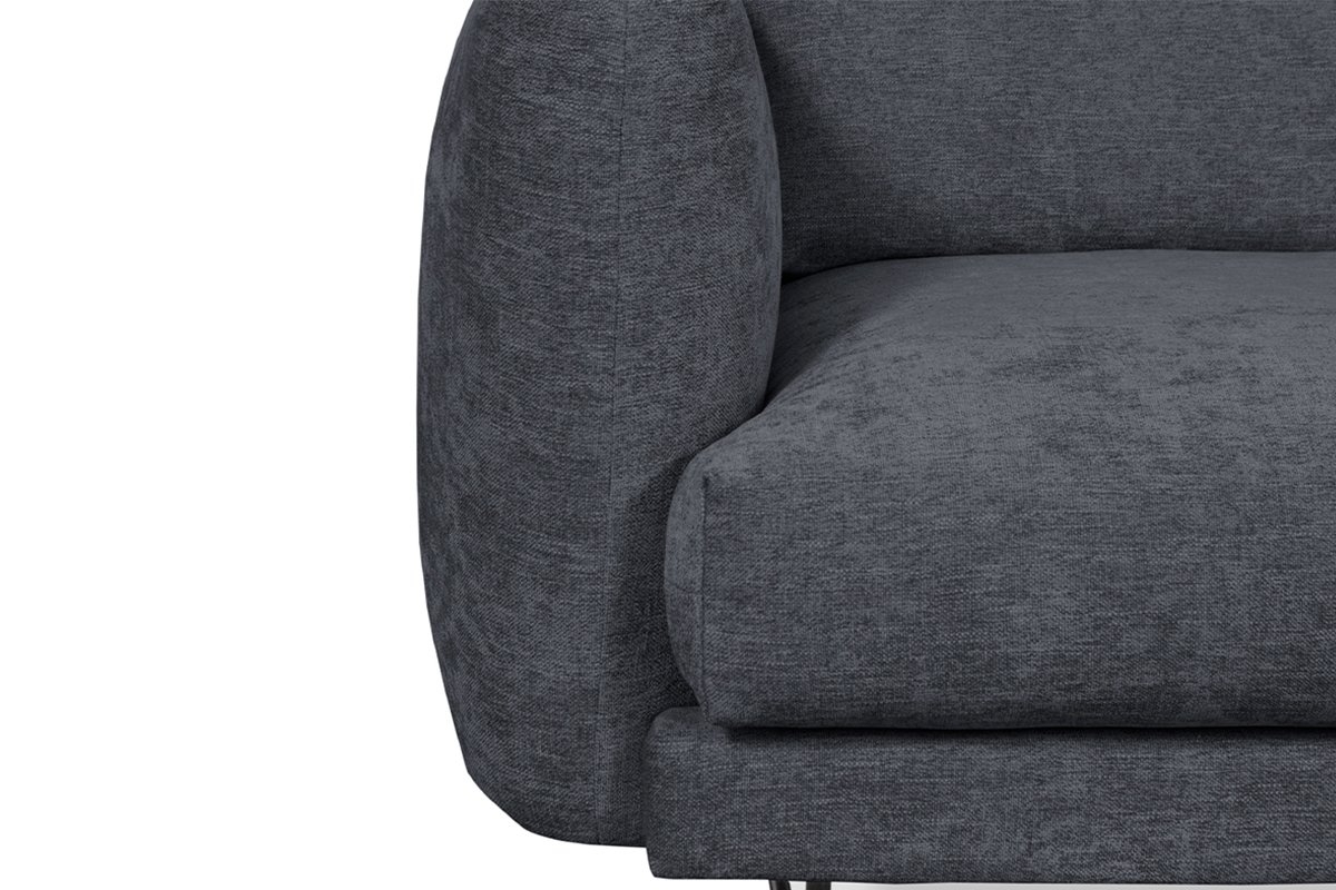 Sofa MINU, tamsiai pilka, 172x96x88 cm