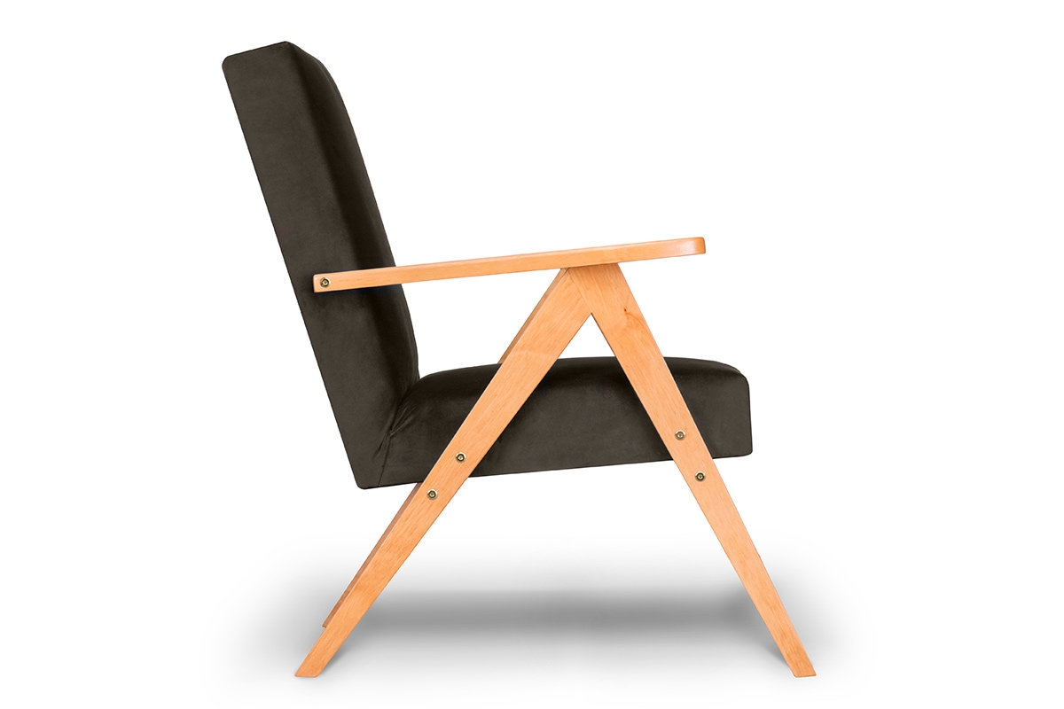 Fotelis NASE, rudas, 60x75x90 cm