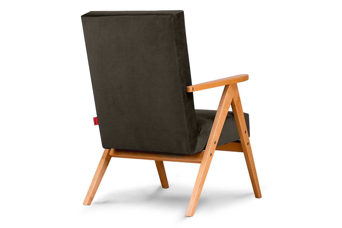 Fotelis NASE, rudas, 60x75x90 cm