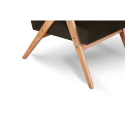 Fotelis NASE, rudas, 60x75x90 cm