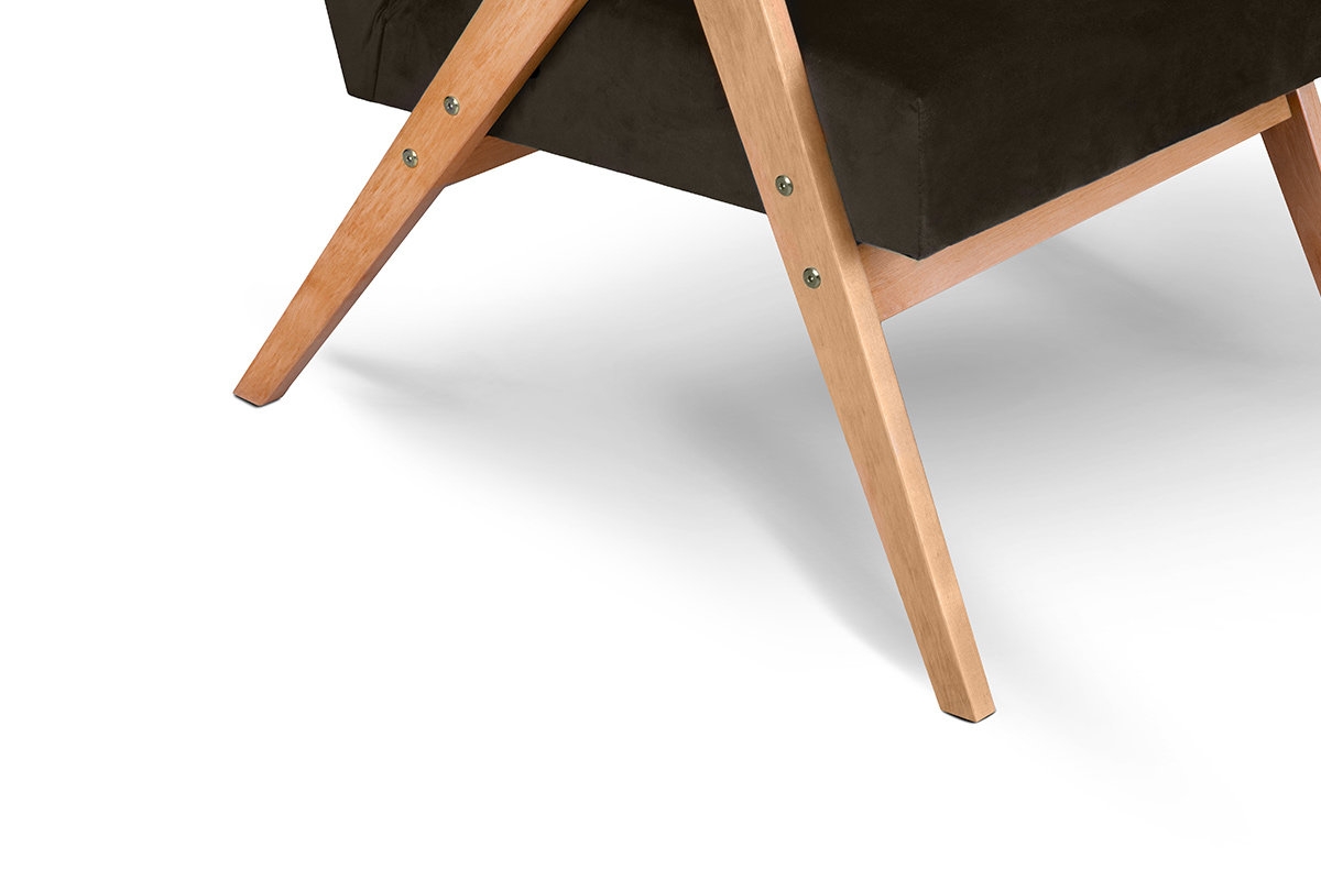 Fotelis NASE, rudas, 60x75x90 cm